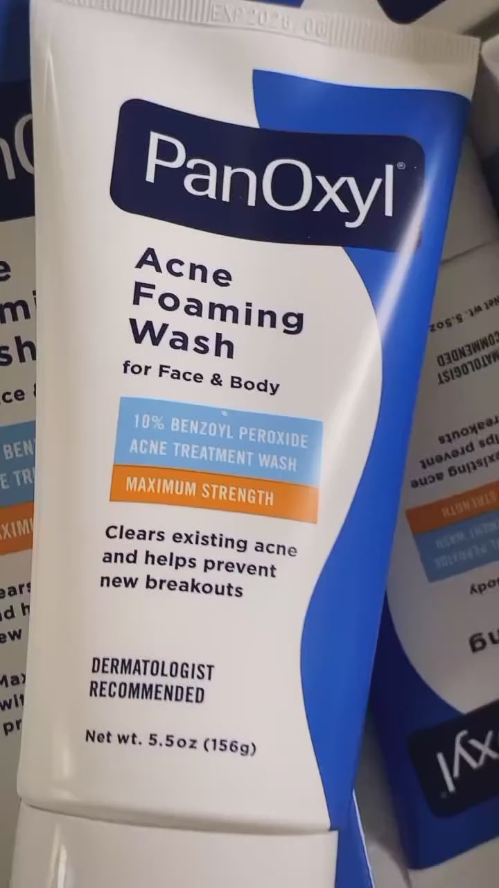 PanOxyl Acne Foaming Wash Benzoyl Peroxide 10%