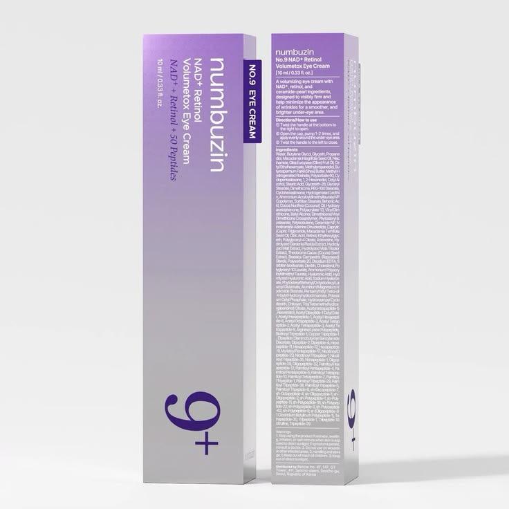 Numbuzin No.9 NAD Retinol Volumetox Eye Cream 10ml